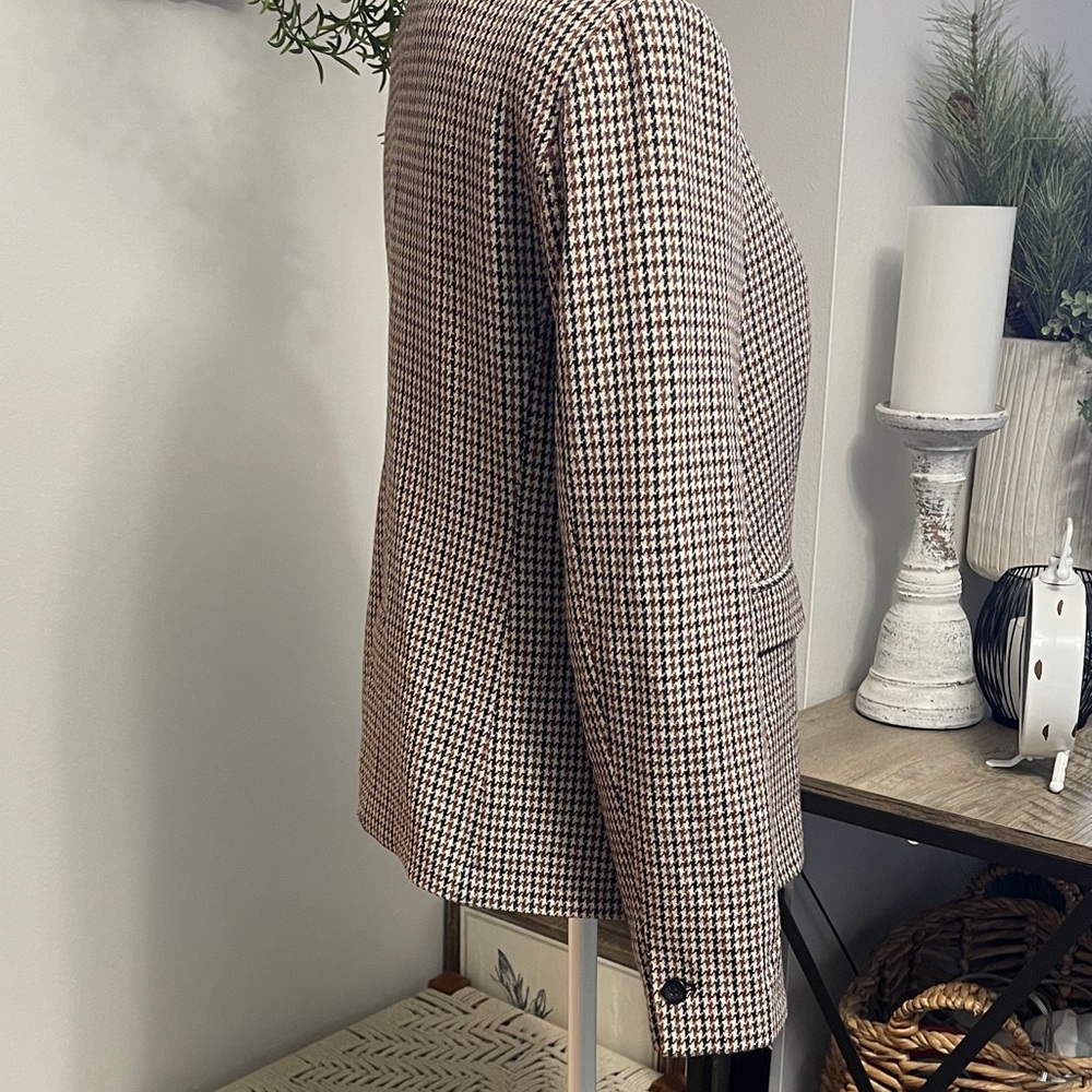 Premise Studio Multicolor Houndstooth Blazer - image 5